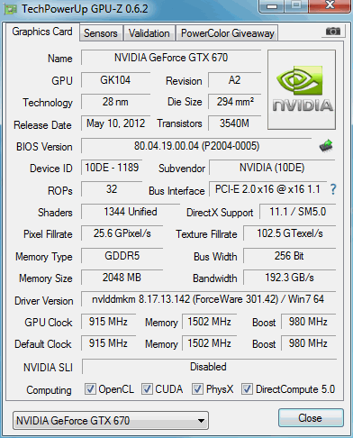 screen GPU-z