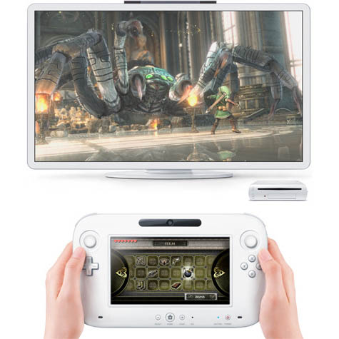 nintendo wii u console controller