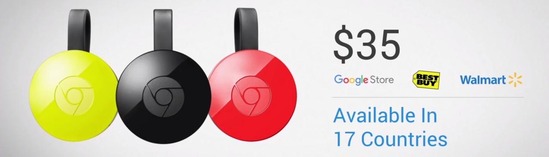 new chromecast 2 2015 price